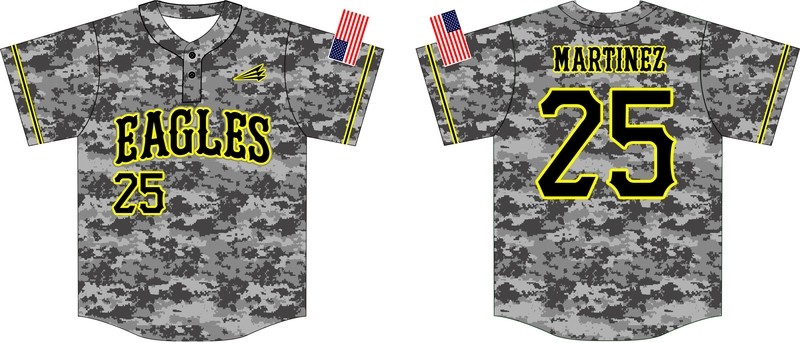 Pueblo Eagles Custom Baseball Jersey #1B