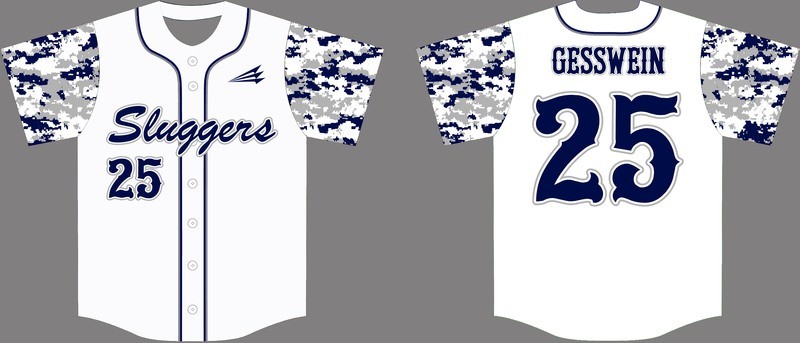 Sluggers Baseball Custom Jersey Design #1