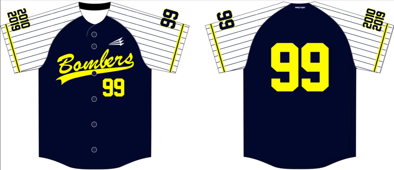 Delaware Bombers Custom Hexaflex Baseball Jersey #J4