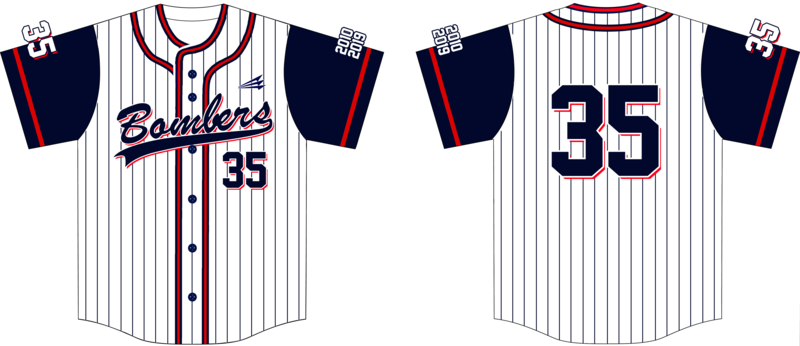 Delaware Bombers Custom Hexaflex Baseball Jersey #J3D