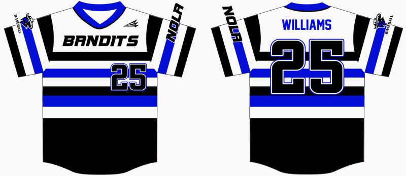 Bandits Baseball Nola Custom Jersey Design #5