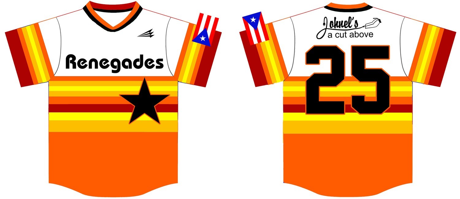 Renegades Baseball Custom Jersey Design #1
