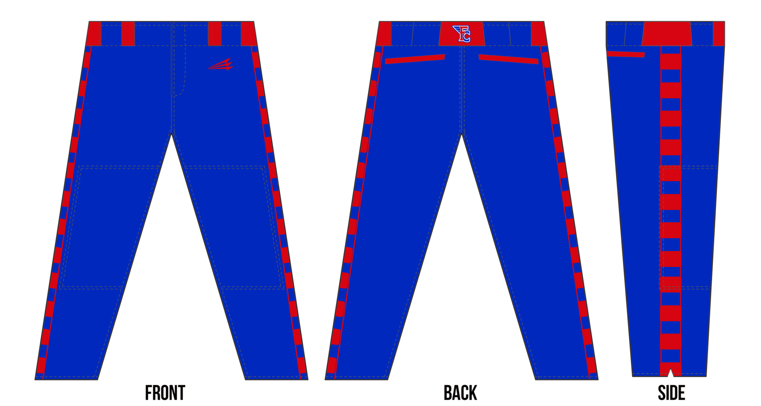 Full Count Flyers Custom Stacheman Elite Long Baseball Pants  #BP5