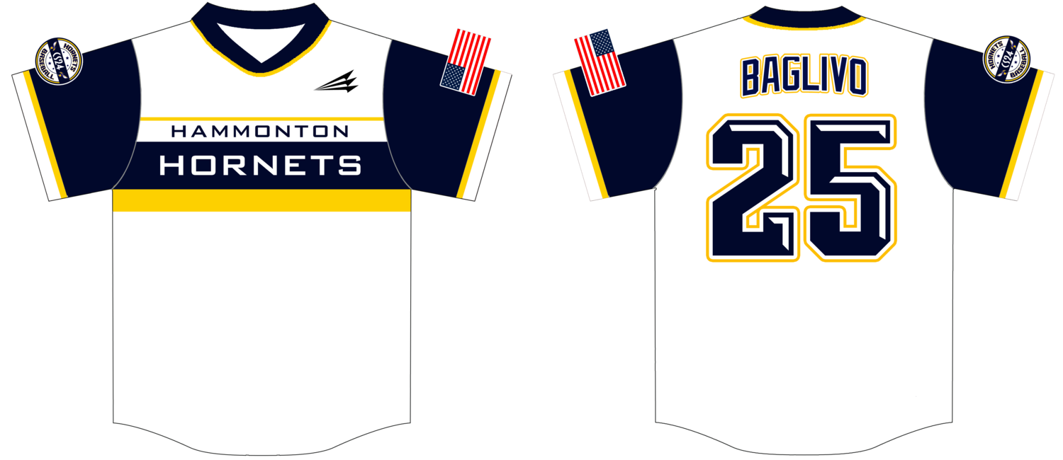 Hammonton Hornets Custom HexaFlex Baseball Jersey #2B
