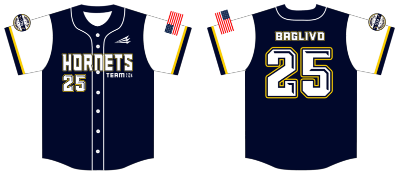 Hammonton Hornets Custom HexaFlex Baseball Jersey #3