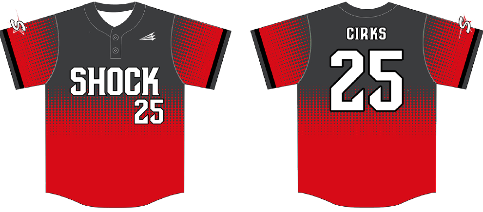 Schererville Shock Custom HexaFlex Baseball Jersey #2B