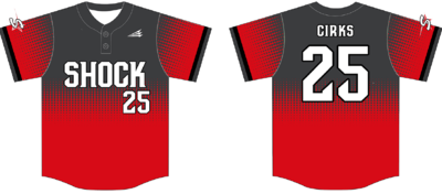 Schererville Shock Custom HexaFlex Baseball Jersey #2B