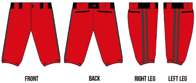 Schererville Shock Custom Knicker Baseball Pant BP4