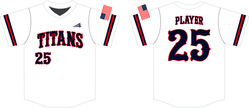 Titans Baseball Custom HexaFlex Baseball Jersey #J7B