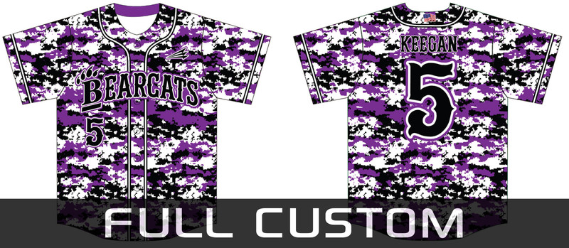 Ballston Bearcats Baseball Custom Baseball Jersey #1b