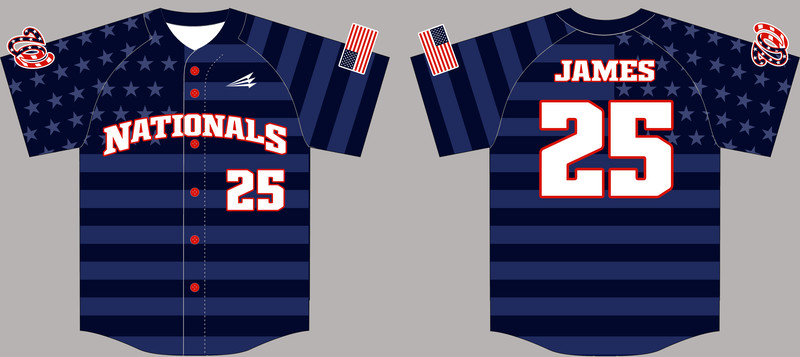 Wheeling Nationals Custom Hexaflex Baseball Jersey #J2