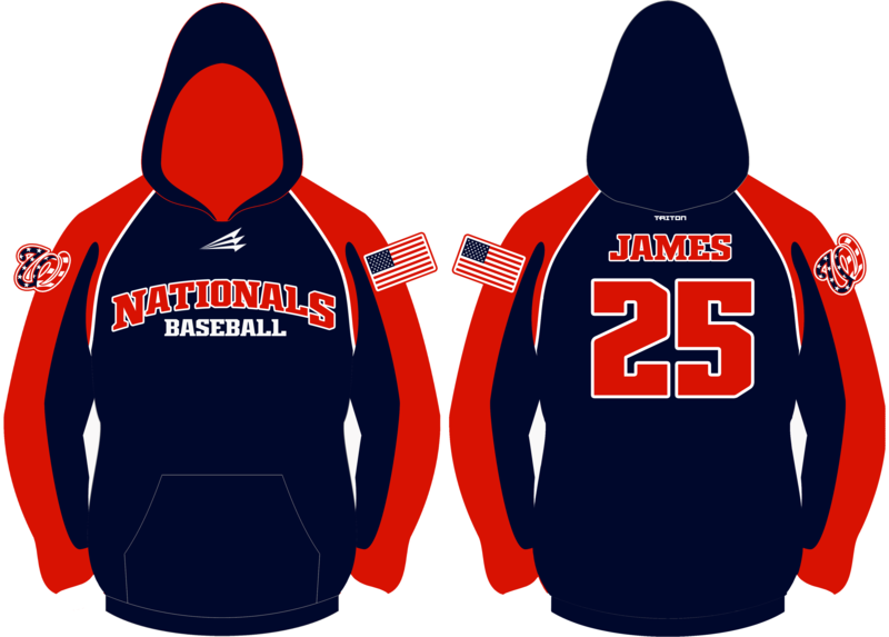 Wheeling Nationals Baseball Custom Vulcan Hoodie #VH1