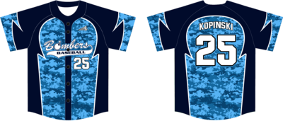 CHASE BOMBERS Custom HexaFlex Baseball Jersey #J3