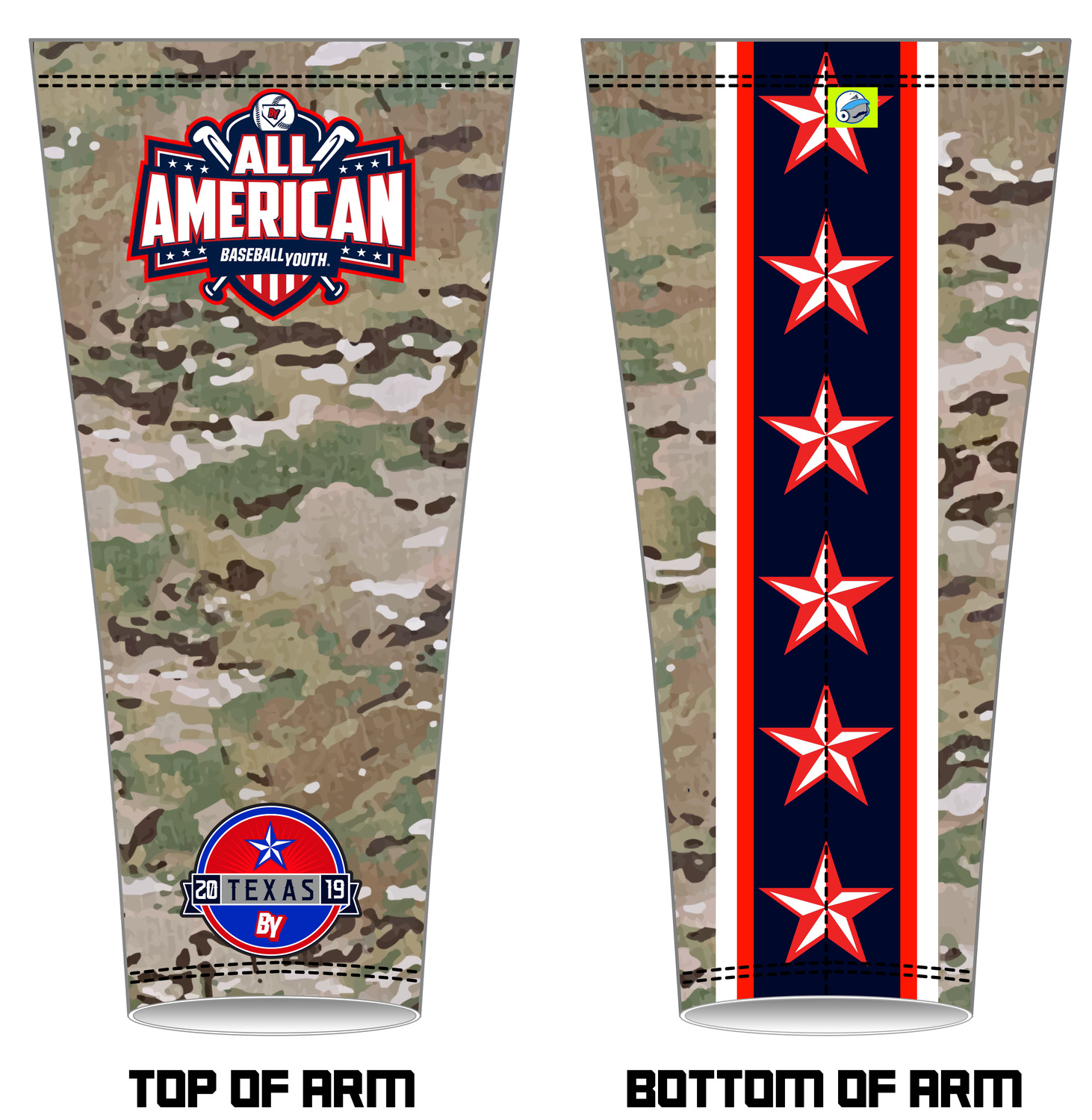 Baseball Youth All-Americans Texas 2019 Arm Sleeve AS1