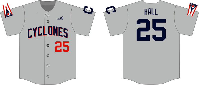 Central Ohio Cyclones Custom Hexaflex Baseball Jersey #J6C