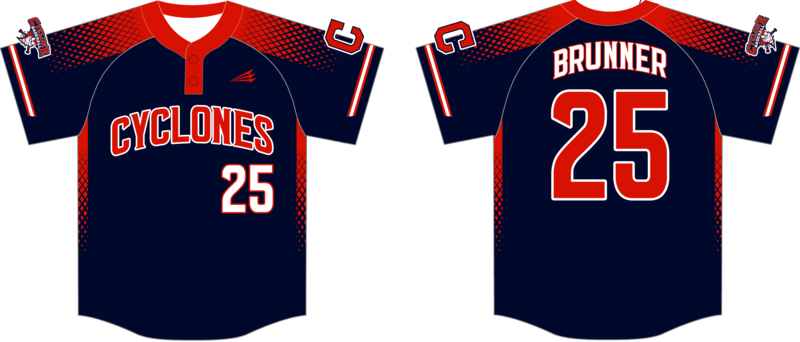 Central Ohio Cyclones Custom Hexaflex Baseball Jersey #J9B