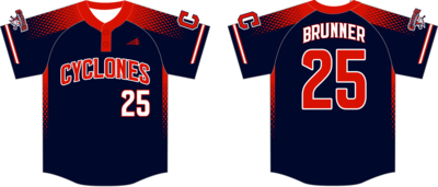 Central Ohio Cyclones Custom Hexaflex Baseball Jersey #J9B
