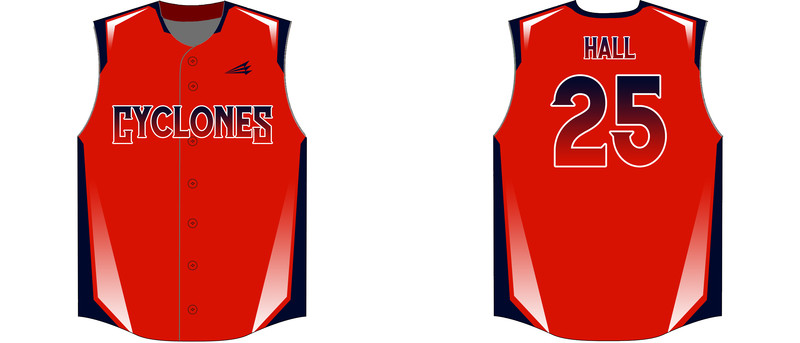 Central Ohio Cyclones Custom Hexaflex Baseball Jersey #J12B
