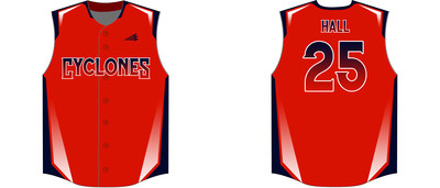 Central Ohio Cyclones Custom Hexaflex Baseball Jersey #J12B