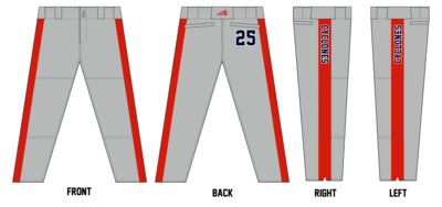 Central Ohio Cyclones Stacheman Elite Custom Long Pants #BP8B