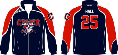 Central Ohio Cyclones Baseball Custom Crusader Jacket #CJ1
