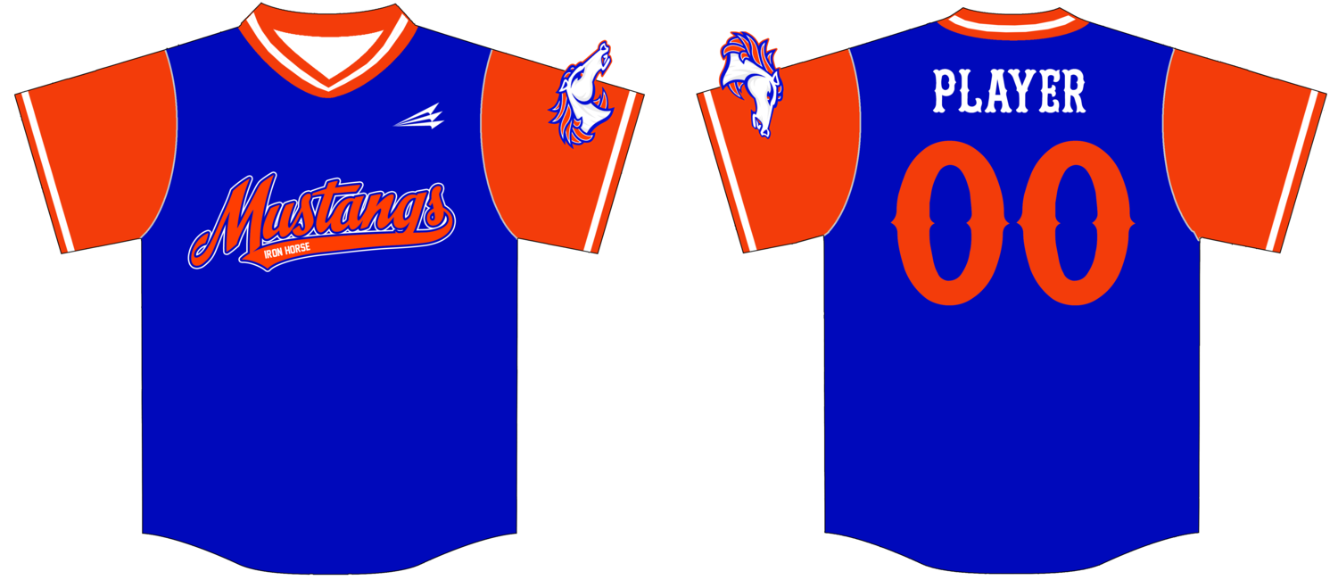 Iron Horse Mustangs Custom HexaFlex Baseball Jersey #J1