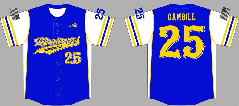 Richmond Hill Mustangs Jersey Design 4