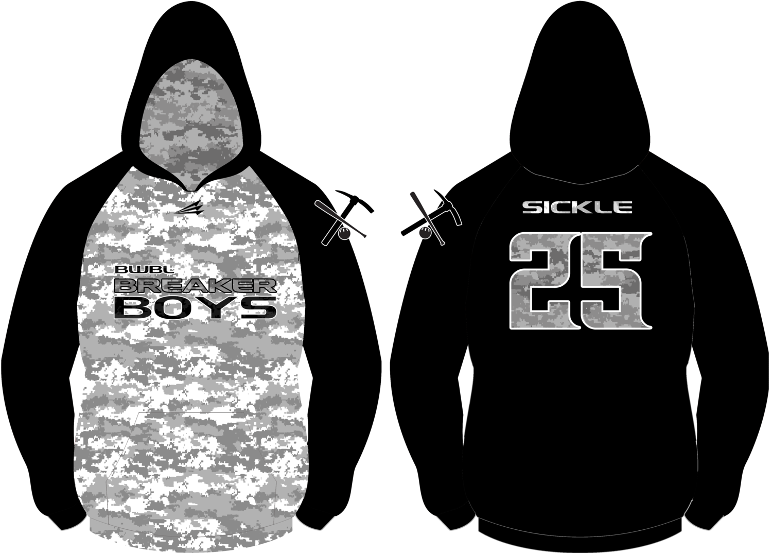 BWBL Breaker Boys Baseball Vulcan Hoodie #VH1