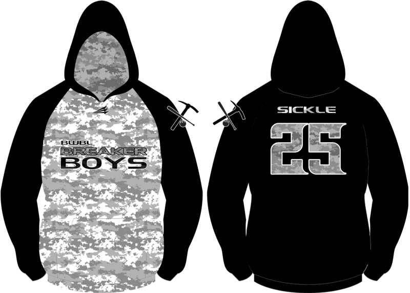 BWBL Breaker Boys Baseball Vulcan Hoodie #VH1