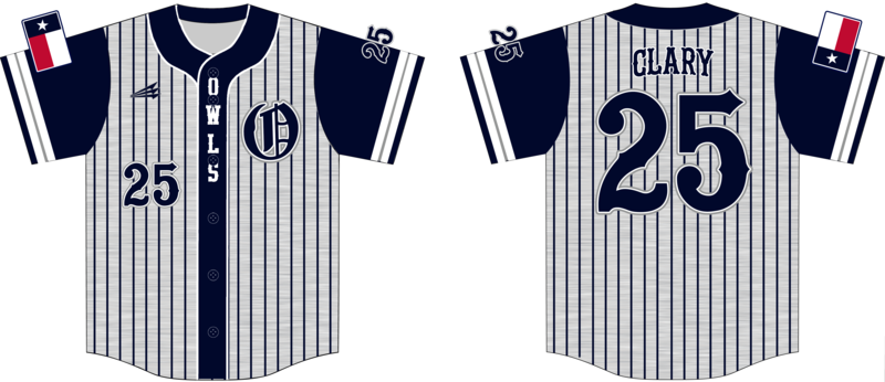 Texas Owls Custom NanoDri Baseball Jersey #J3C