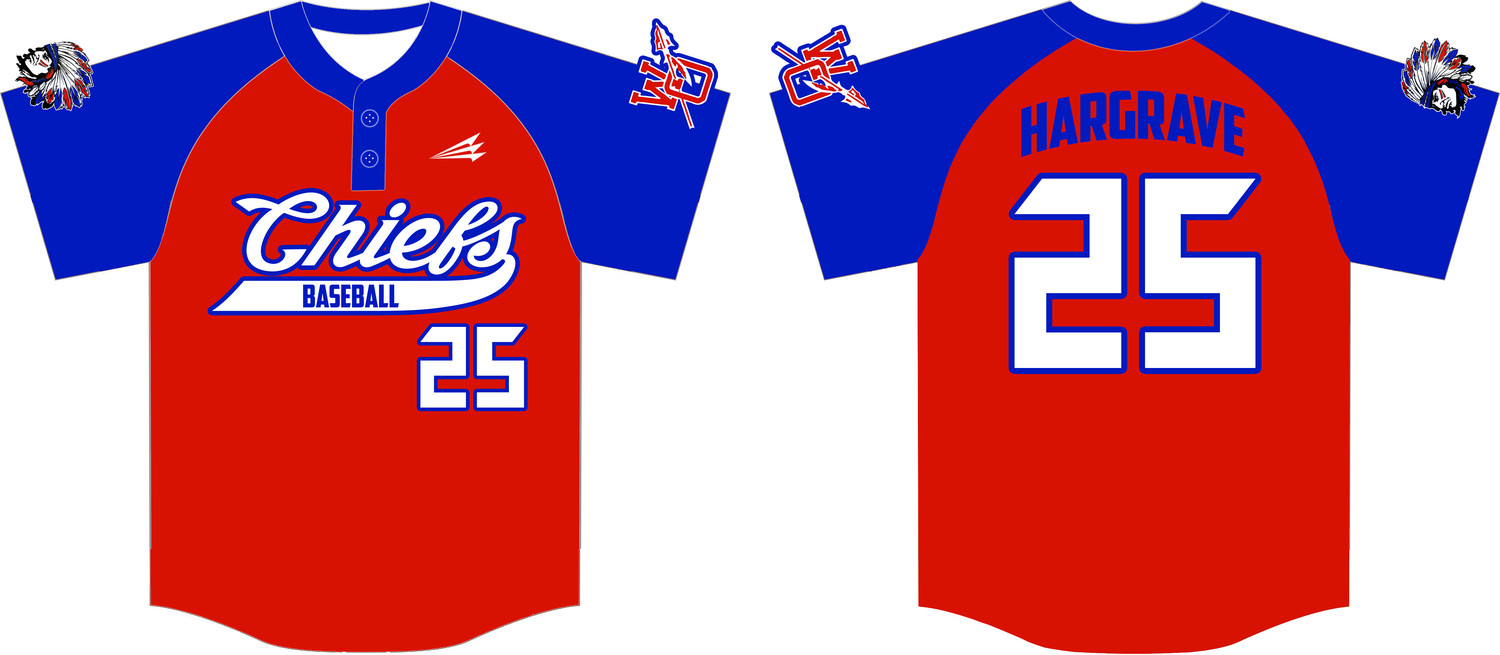 West Ouachita Chiefs (Max Sports) Custom Nanodri Baseball Jersey #J2B