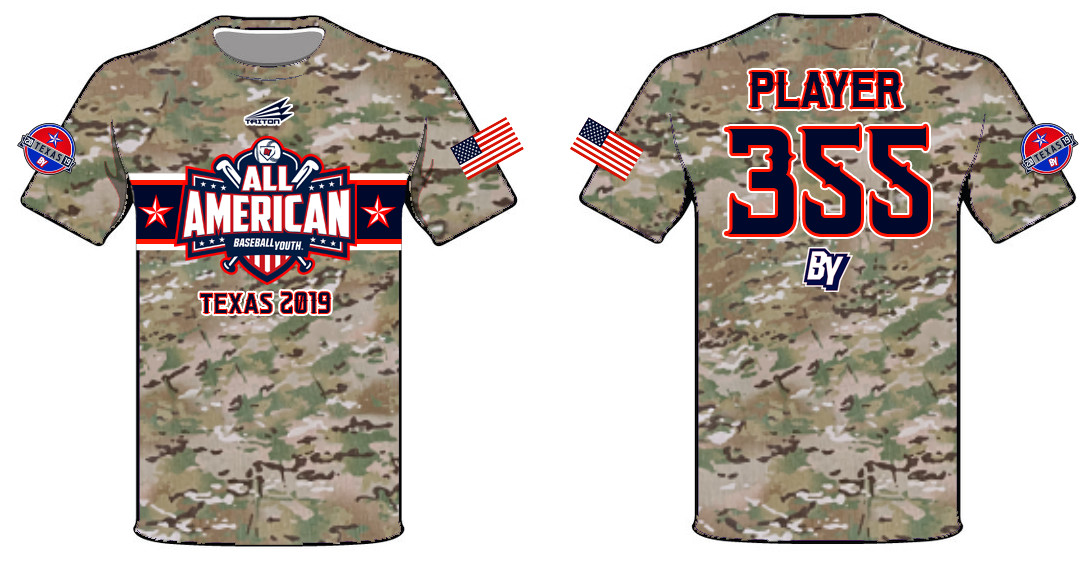 Baseball Youth All-Americans Texas 2019 Shortsleeve HyperTee HT1
