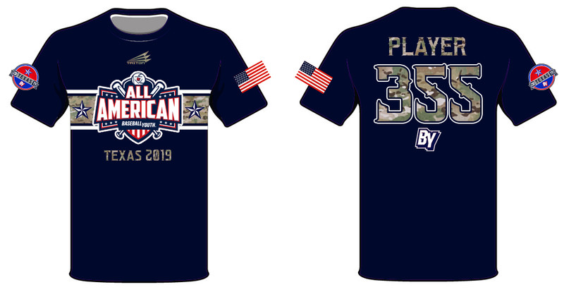 Baseball Youth All-Americans Texas 2019 Shortsleeve HyperTee HT2