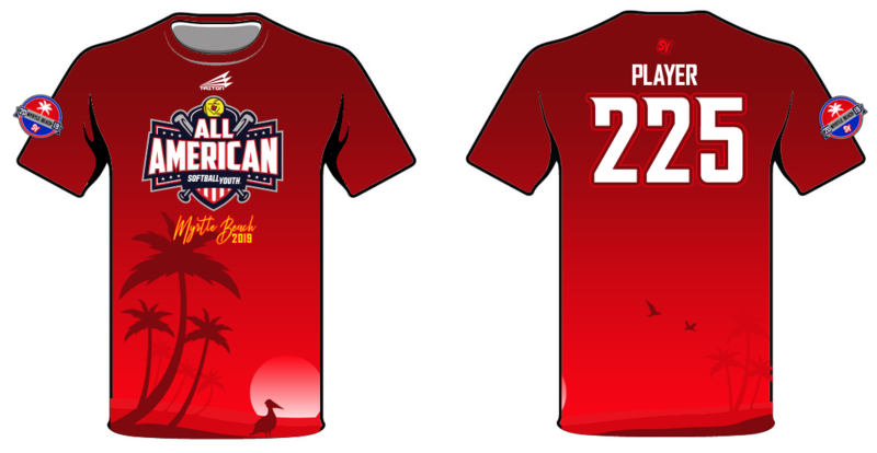 Softball Youth All-Americans Myrtle Beach 2019 Warm Up HyperTee HT1