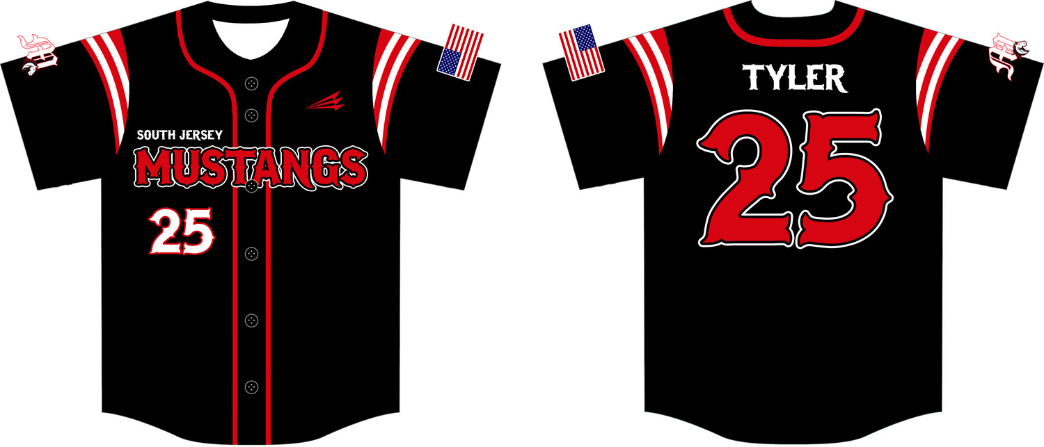 South Jersey Mustangs Custom HexaFlex Baseball Jersey #J21
