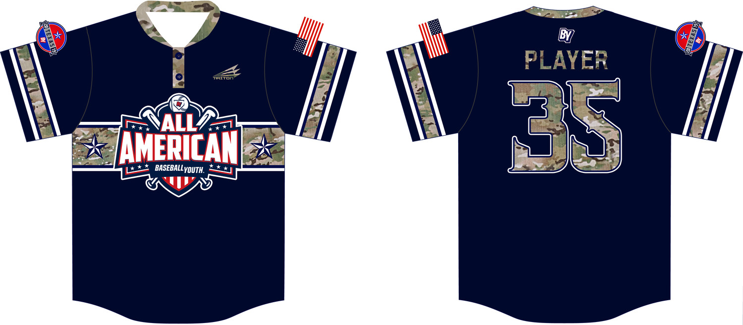 Baseball Youth All-Americans Texas 2019 Baseball Jersey J1B