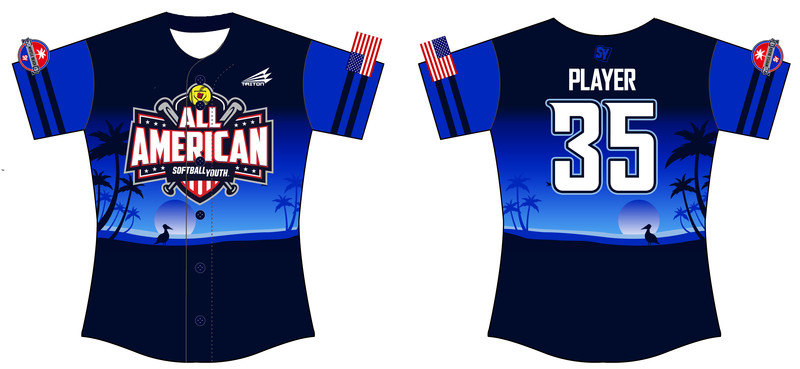 Softball Youth All-Americans Myrtle Beach 2019 Fastpitch Jersey 2A