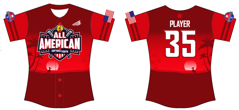 Softball Youth All-Americans Myrtle Beach 2019 Fastpitch Jersey 2B