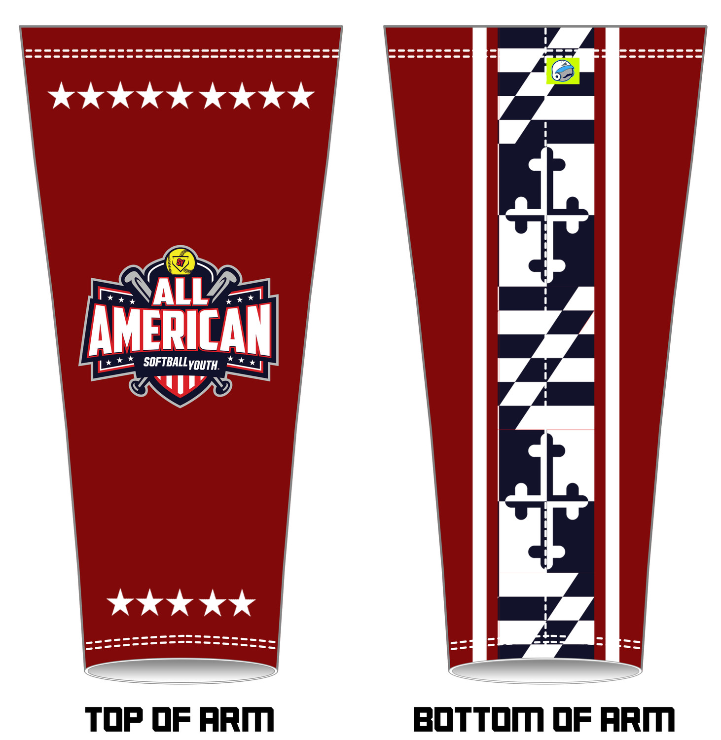 Softball Youth All-Americans Ocean City 2019 Arm Sleeve AS2