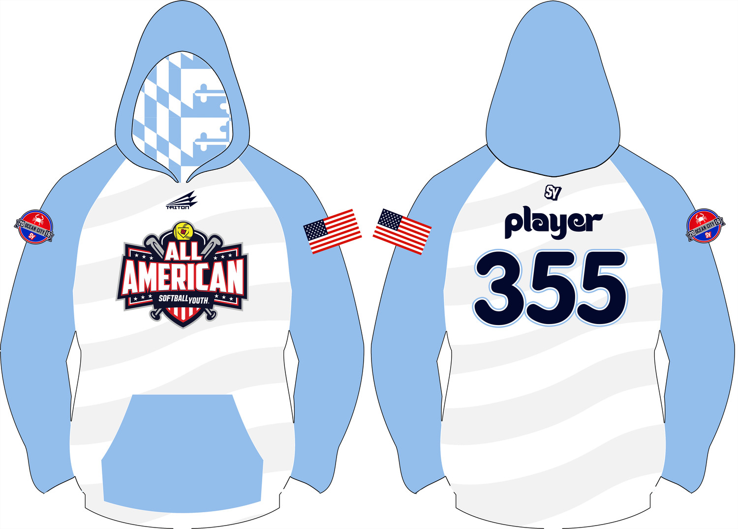 Softball Youth All-Americans Ocean City 2019 Vulcan Hoodie VH1