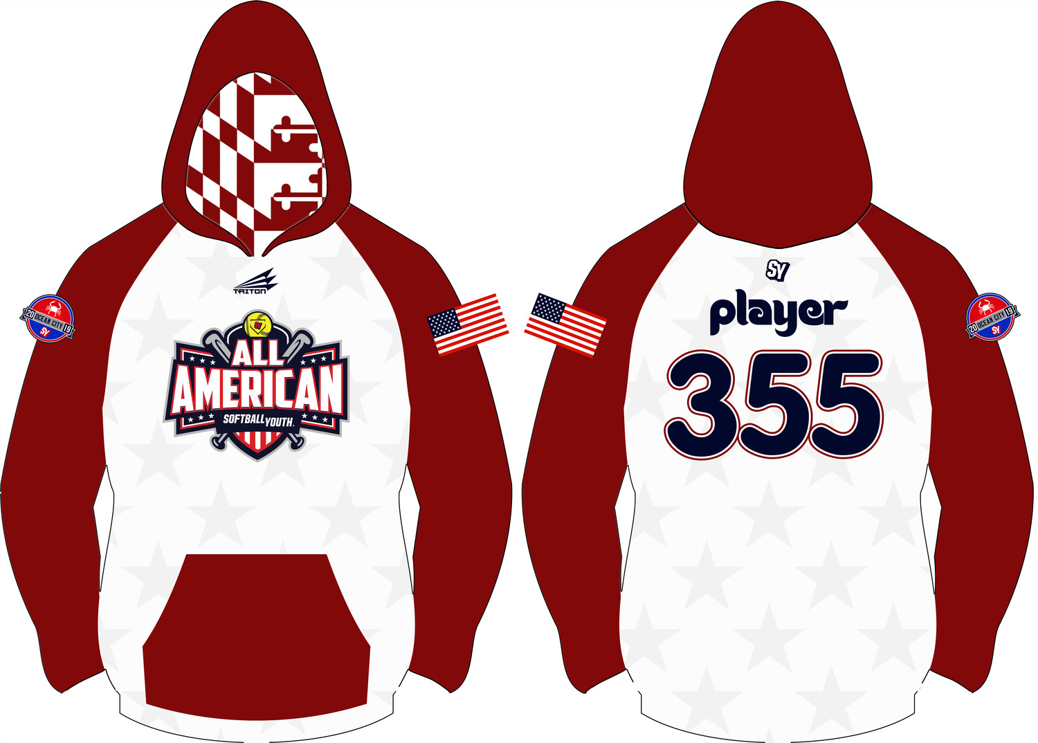 Softball Youth All-Americans Ocean City 2019 Vulcan Hoodie VH2