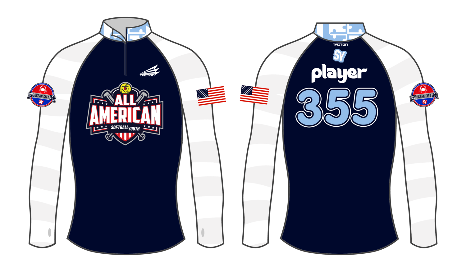 Softball Youth All-Americans Ocean City 2019 Women&#39;s NanoZip WNZ1