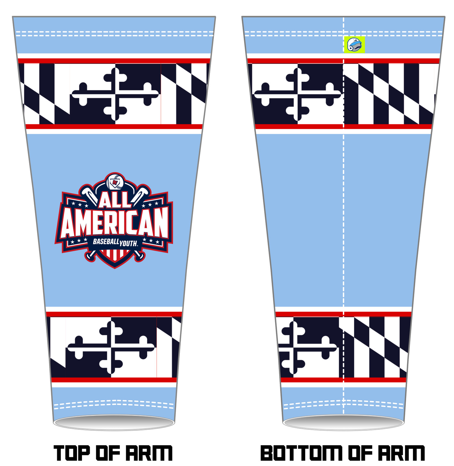 Baseball Youth All-Americans Ocean City 2019 Arm Sleeve AS1