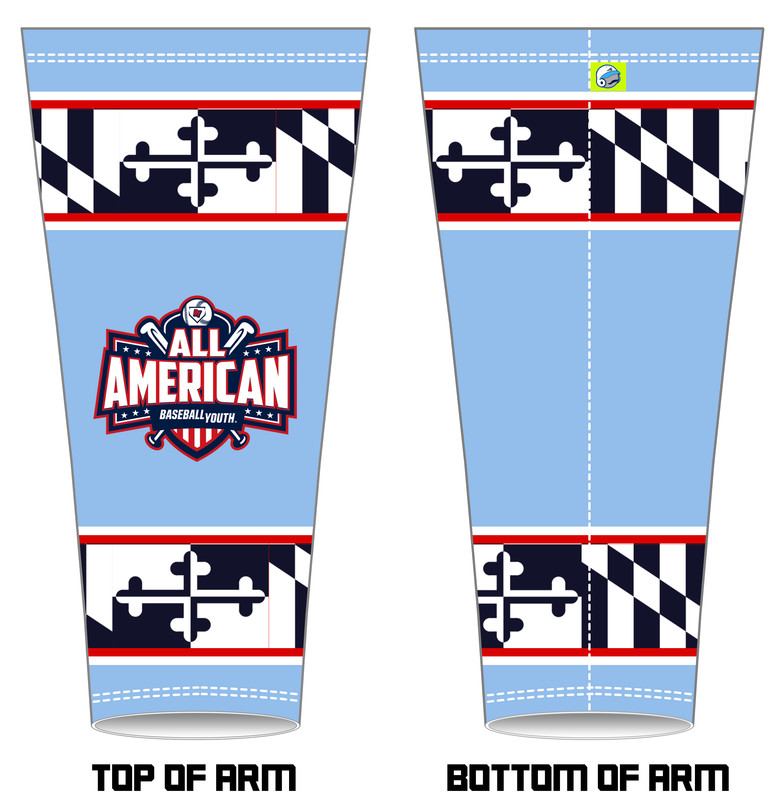 Baseball Youth All-Americans Ocean City 2019 Arm Sleeve AS1