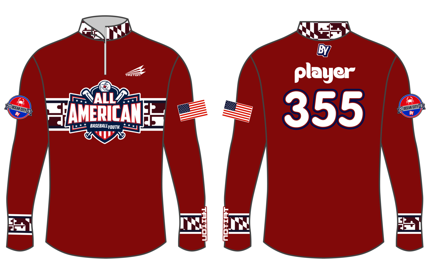 Baseball Youth All-Americans Ocean City 2019 Lightweight NanoZip NZ2