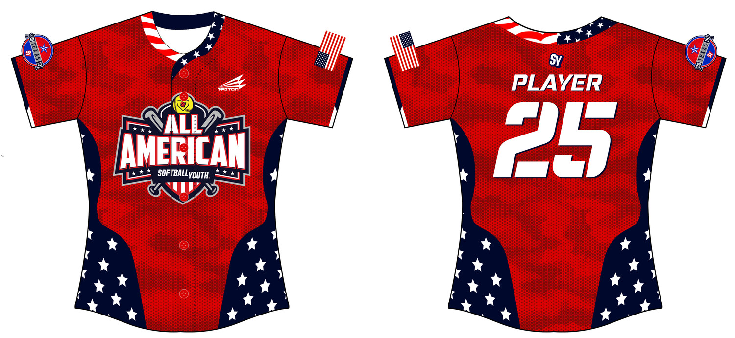 Softball Youth All-Americans Texas 2019 Fastpitch Jersey J2B