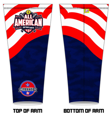Softball Youth All-Americans Texas 2019 Arm Sleeve AS1