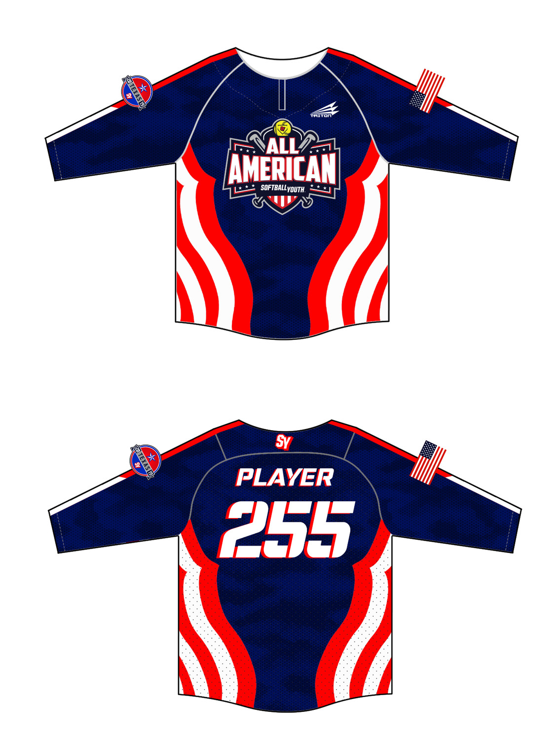 Softball Youth All-Americans Texas 2019 BP Jacket BPJ1