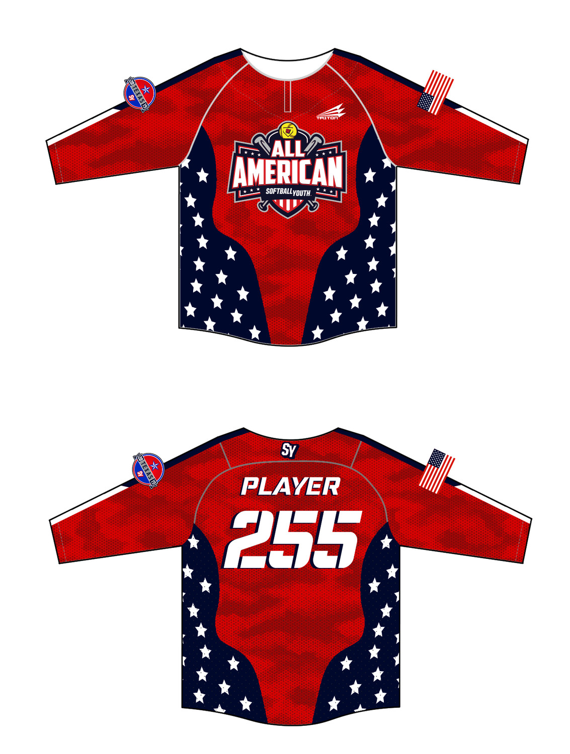 Softball Youth All-Americans Texas 2019 BP Jacket BPJ2