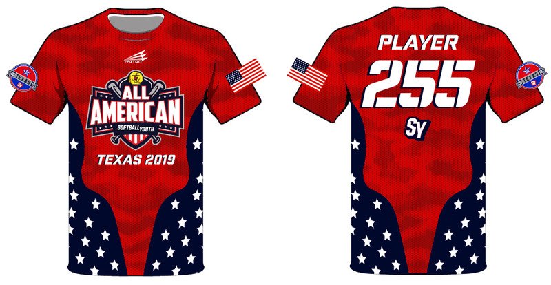 Softball Youth All-Americans Texas 2019 Shortsleeve HyperTee HT2